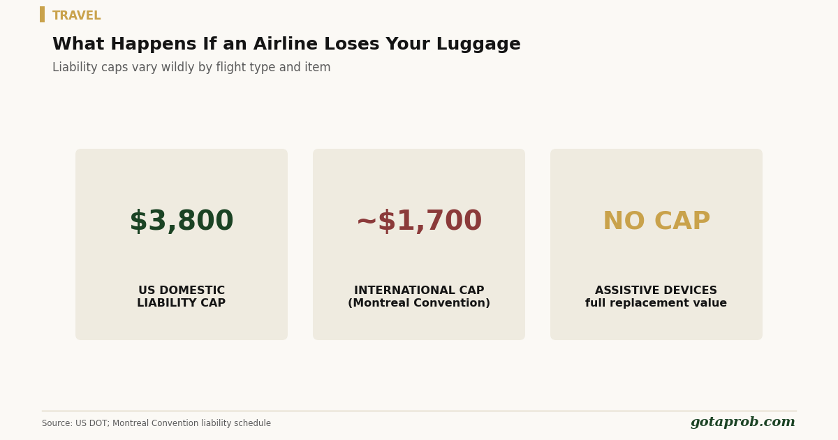 How Much Does an Airline Pay for Lost Luggage?