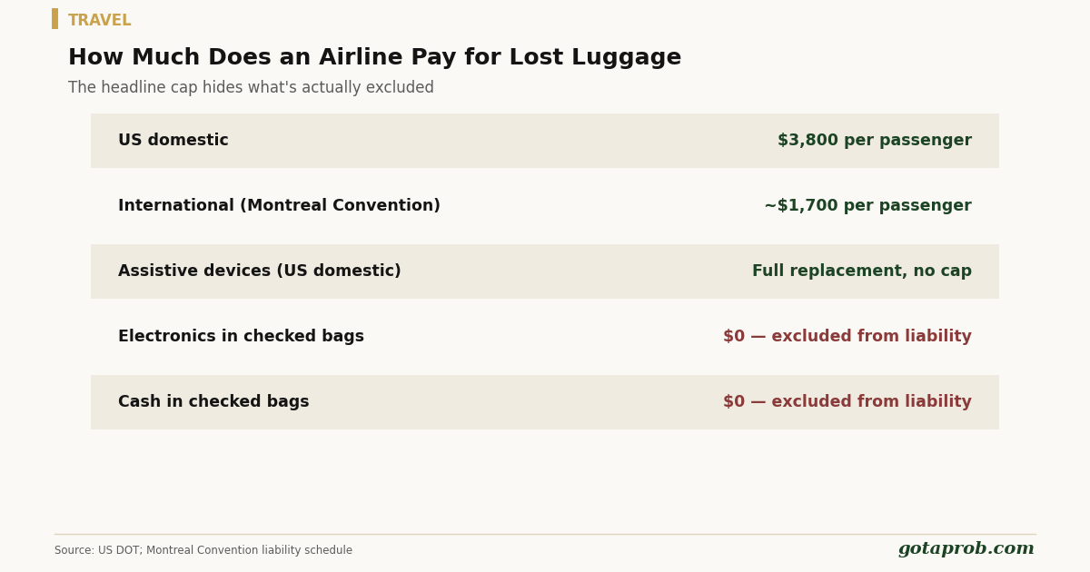 What Happens if an Airline Loses Your Luggage?