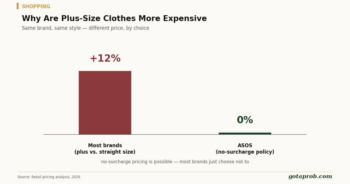 Why Are Plus Size Clothes More Expensive?